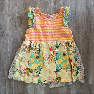 Matilda Jane Colorful Striped and Floral Top sz 8